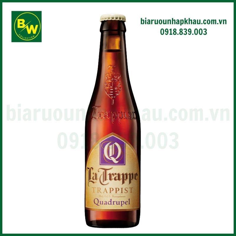 Bia La Trappe Quadrupel 10% 33Cl  Hà Lan – chai 330ml